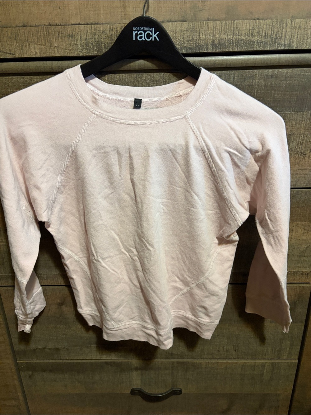 Joe's Jeans Light Blush Raglan Crewneck Sweatshirt